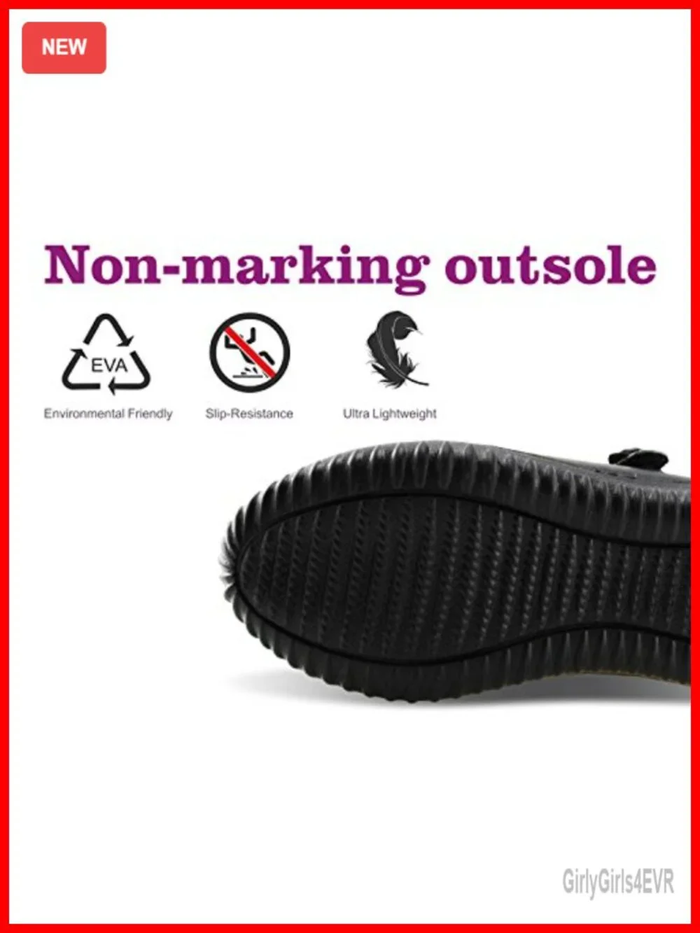 Girl's Mary Jane School Uniform Shoes with Hook & Loop Closure